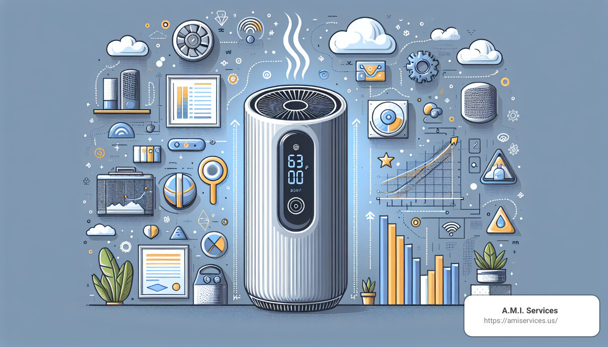 Air Purifier Infographic - air purifier with air quality monitor